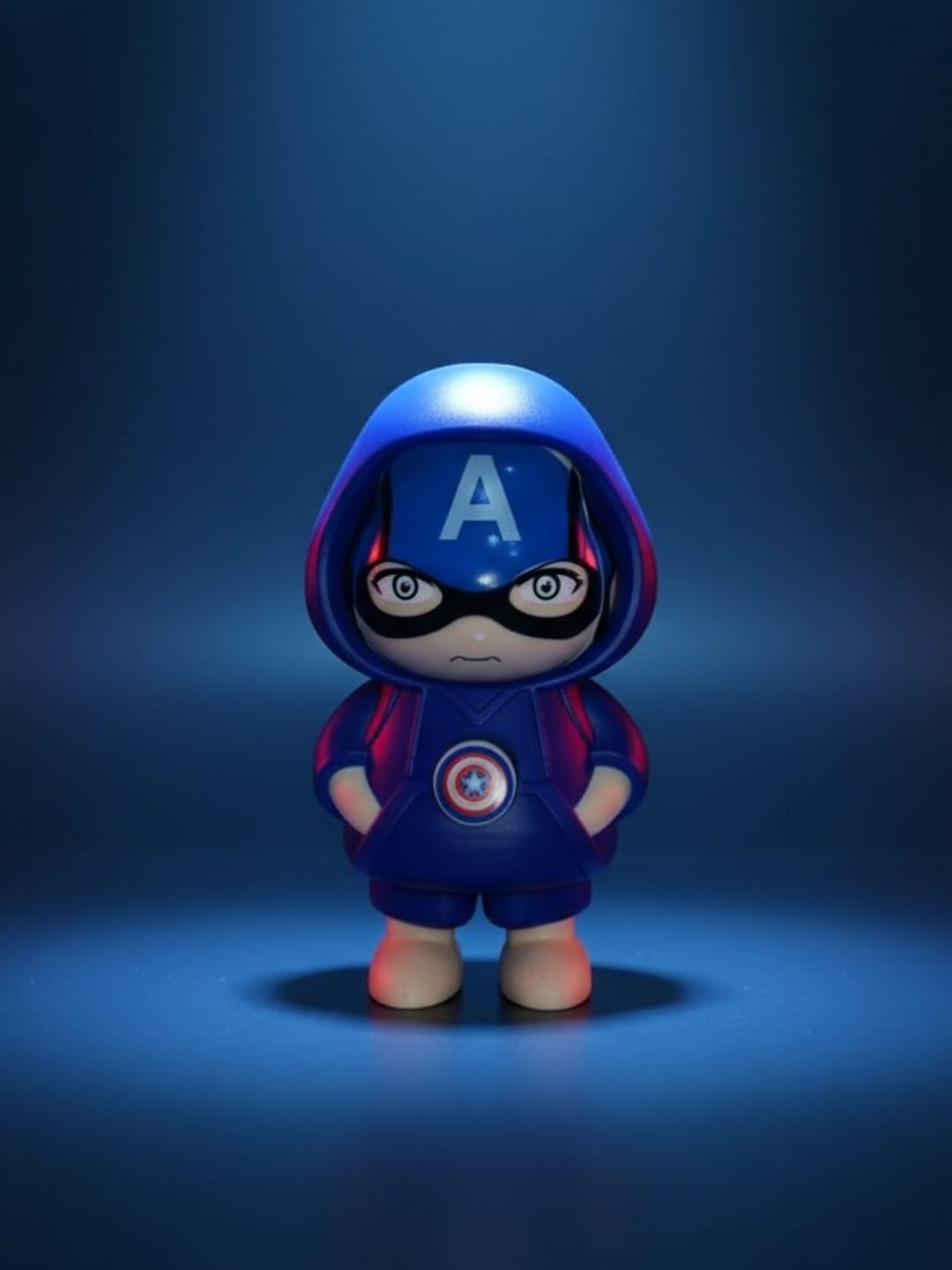 Mini Captain America | High Quality Face Changing Keychain