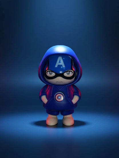 Mini Captain America | High Quality Face Changing Keychain
