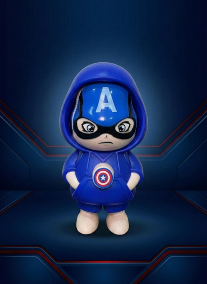 Mini Captain America | High Quality Face Changing Keychain